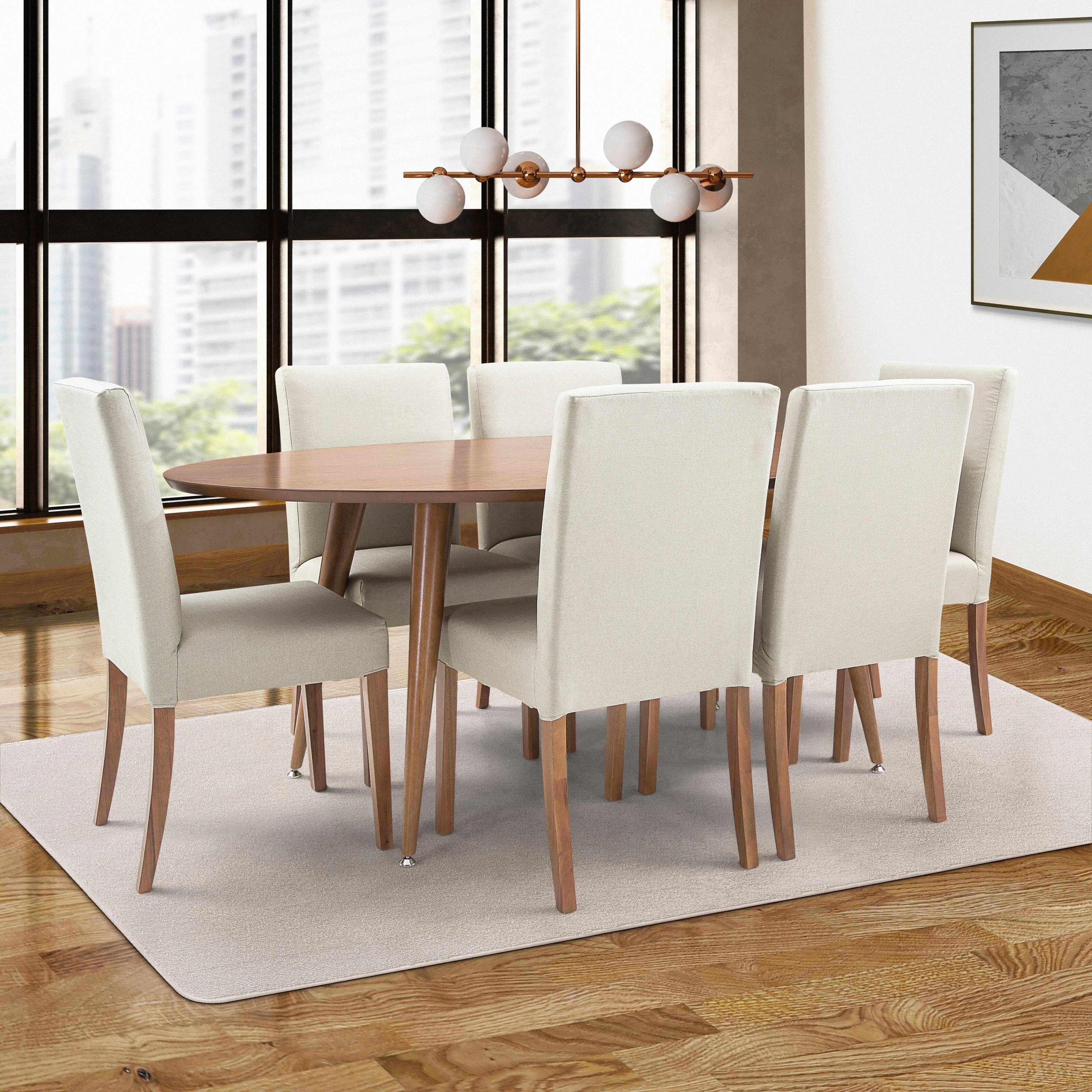 Acquanetta Solid Oak Dining Table - Image 2