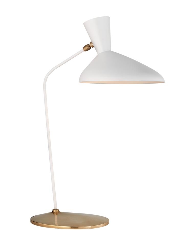 AUSTEN OFFSET TABLE LAMP - MATTE WHITE - Image 0