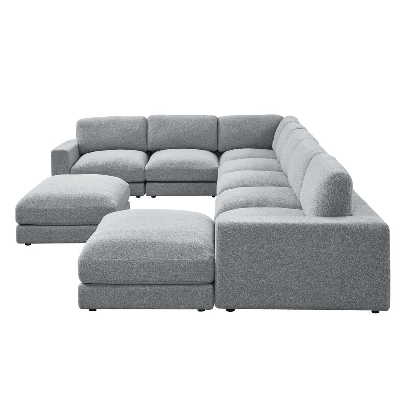 176'' Wide Reversible Corner Sectional with Ottoman - Image 1