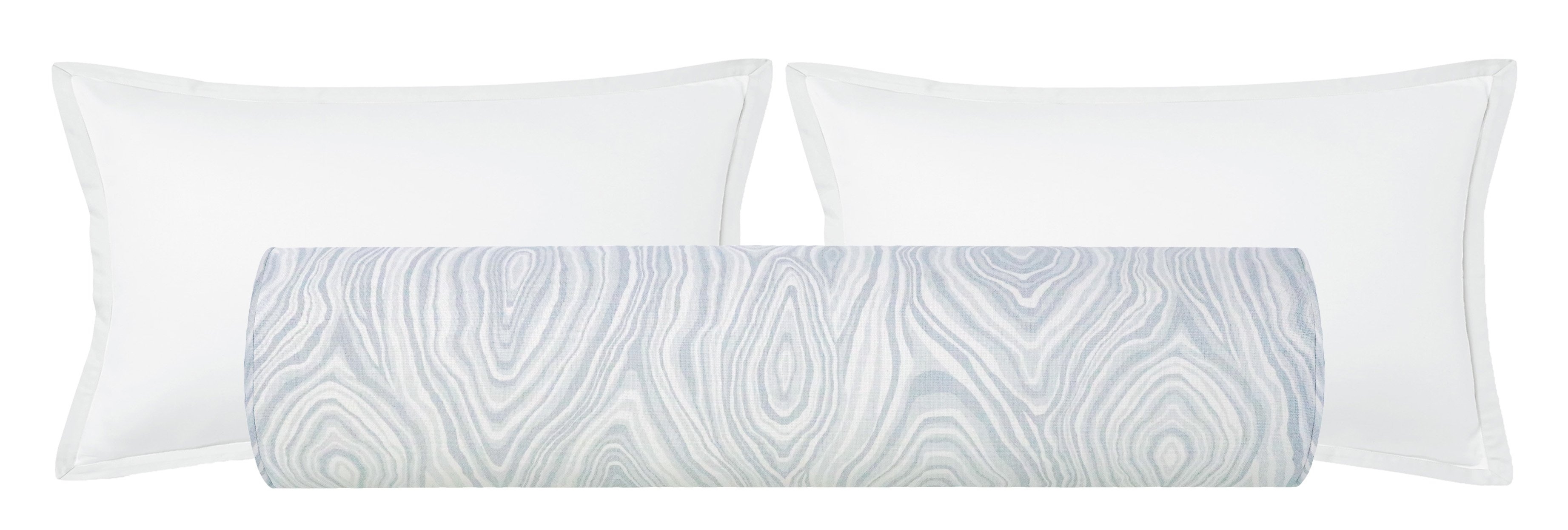 The Bolster :: Agate Linen Print // Cloud - TWIN // 9" X 24" - Image 0