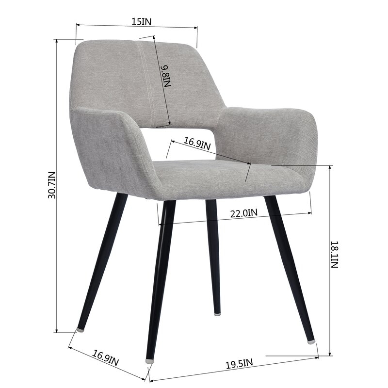 Benedykt Cotton Arm Chair - Image 1