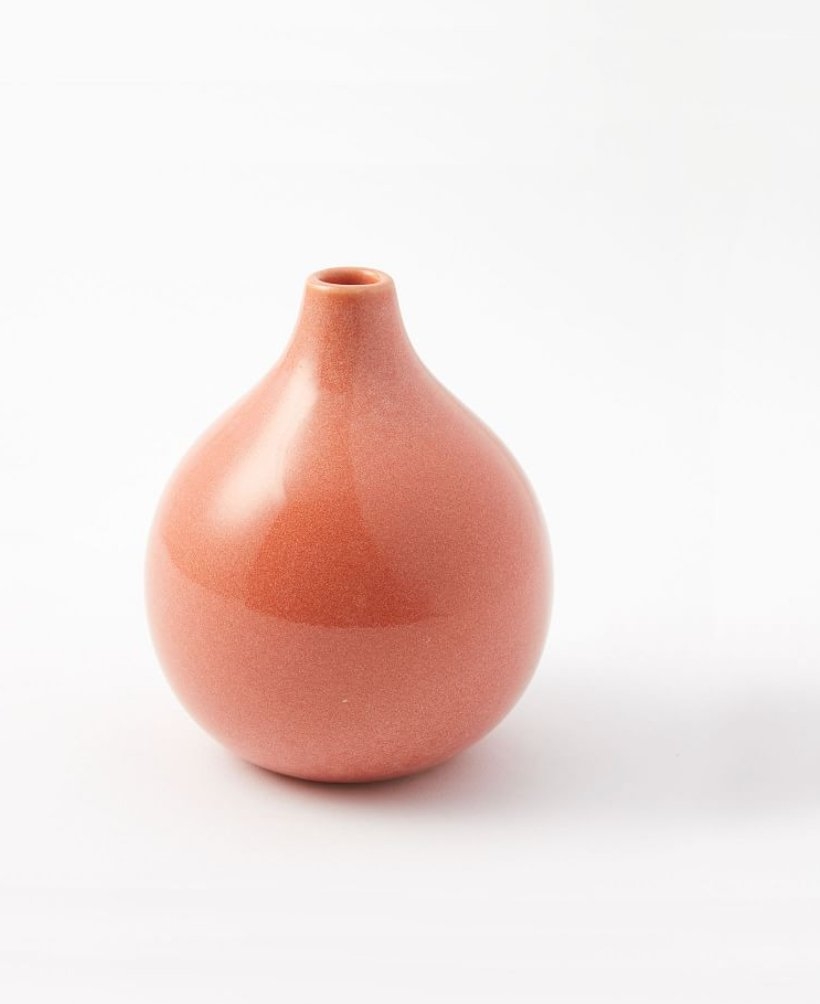 Bright Ceramicist Vase, Bud Vase, Coral - Image 0