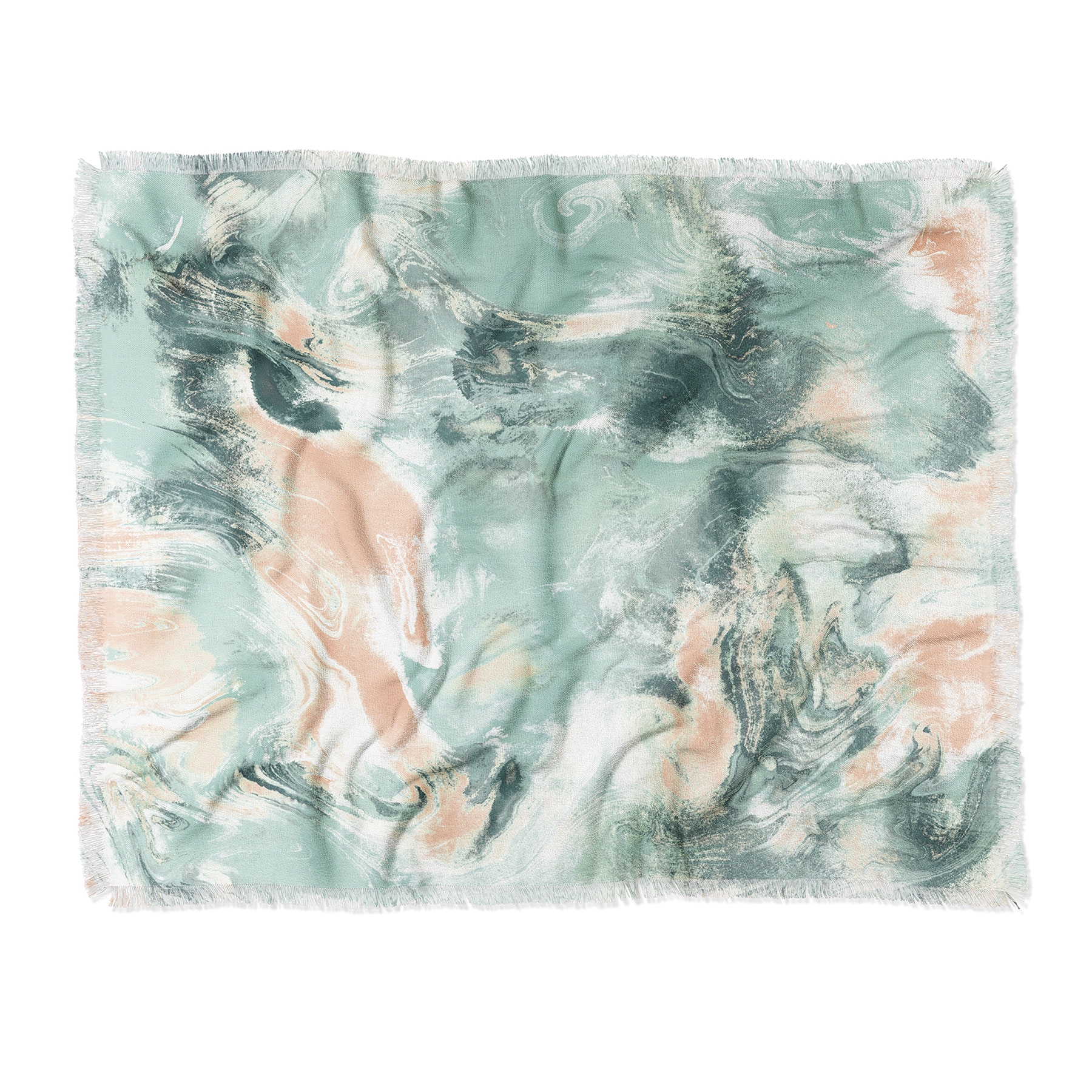 Marble Mist by Jacqueline Maldonado - Woven Throw Blanket 60" x 50" - Image 0