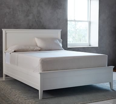 Clara Solid Bed, Sky White, California King - Image 3