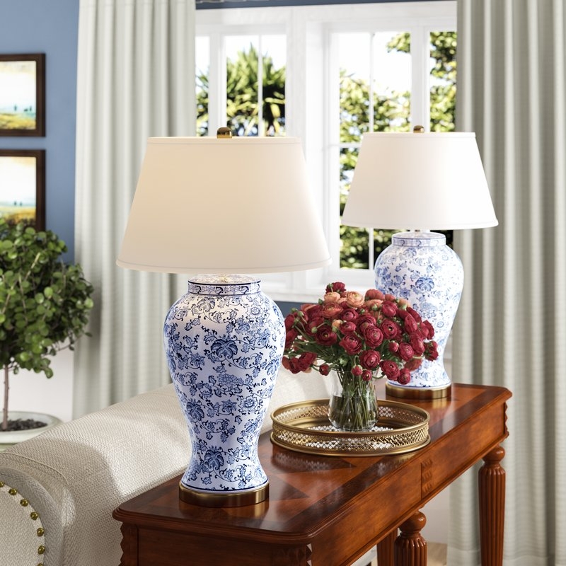 Spring Blossom 29" Table Lamp Set of 2 - Image 3