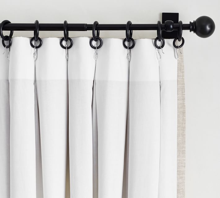 Emery Linen Pinch Pleat Curtain, 50 x 108", Flagstone - Image 2
