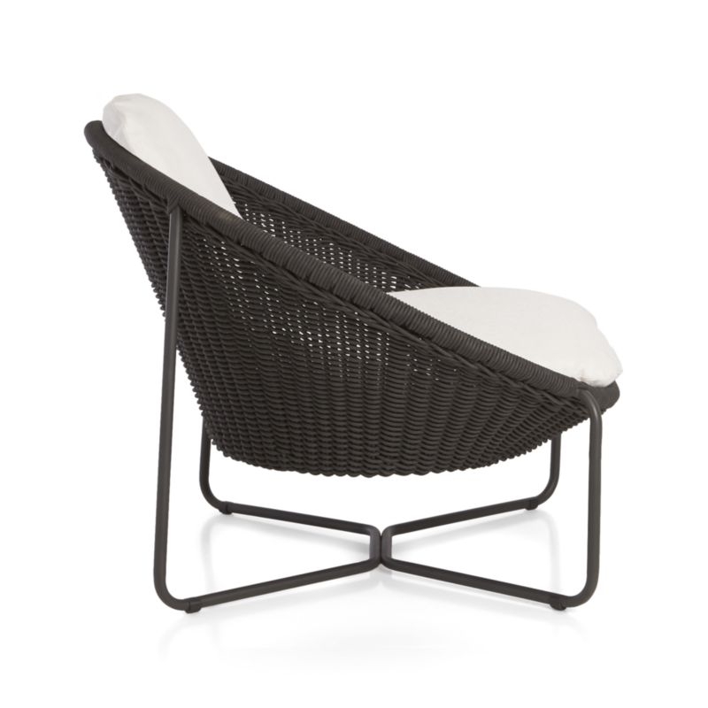 Morocco Graphite Oval Lounge Chair with Cushion - Image 5