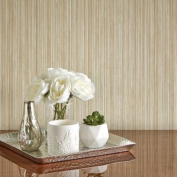 Peel &amp; Stick Grasscloth Wall Paper, Sand - Image 2