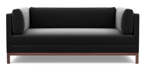 Jasper Sofa w/back cushion - narwhal velvet - Image 0