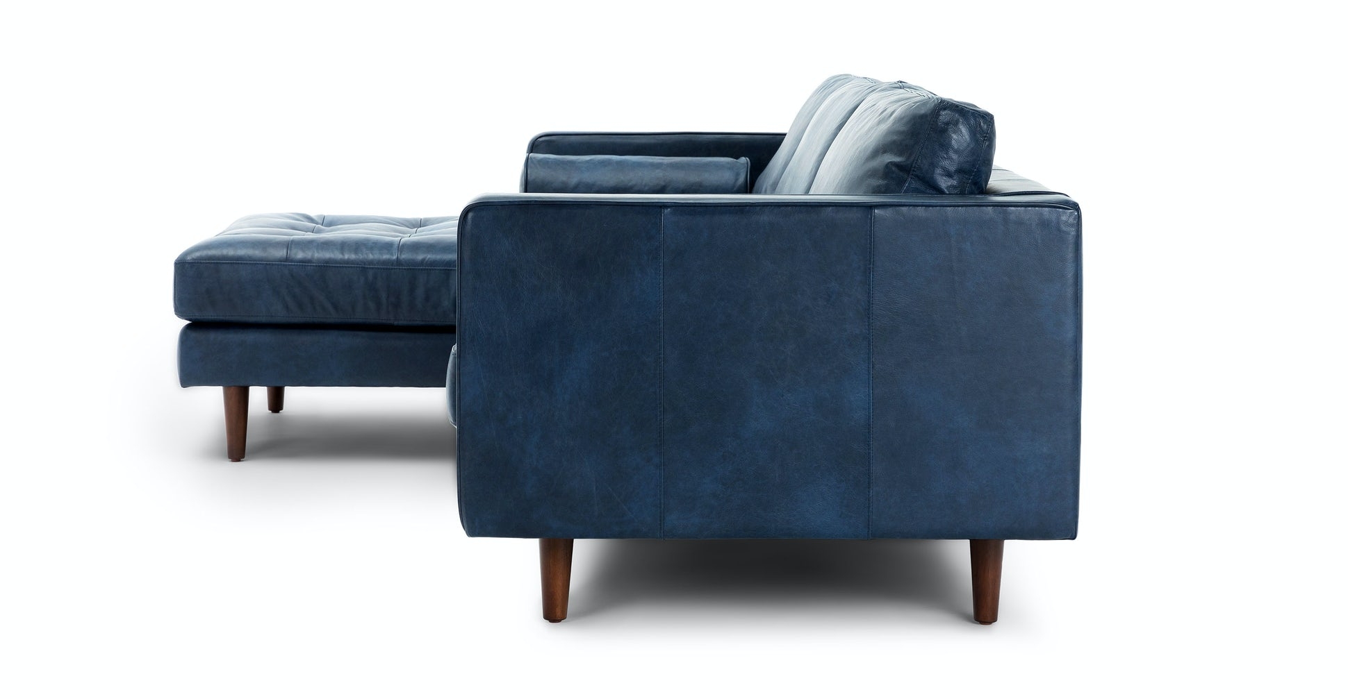 Sven Oxford Blue Left Sectional Sofa - Image 1