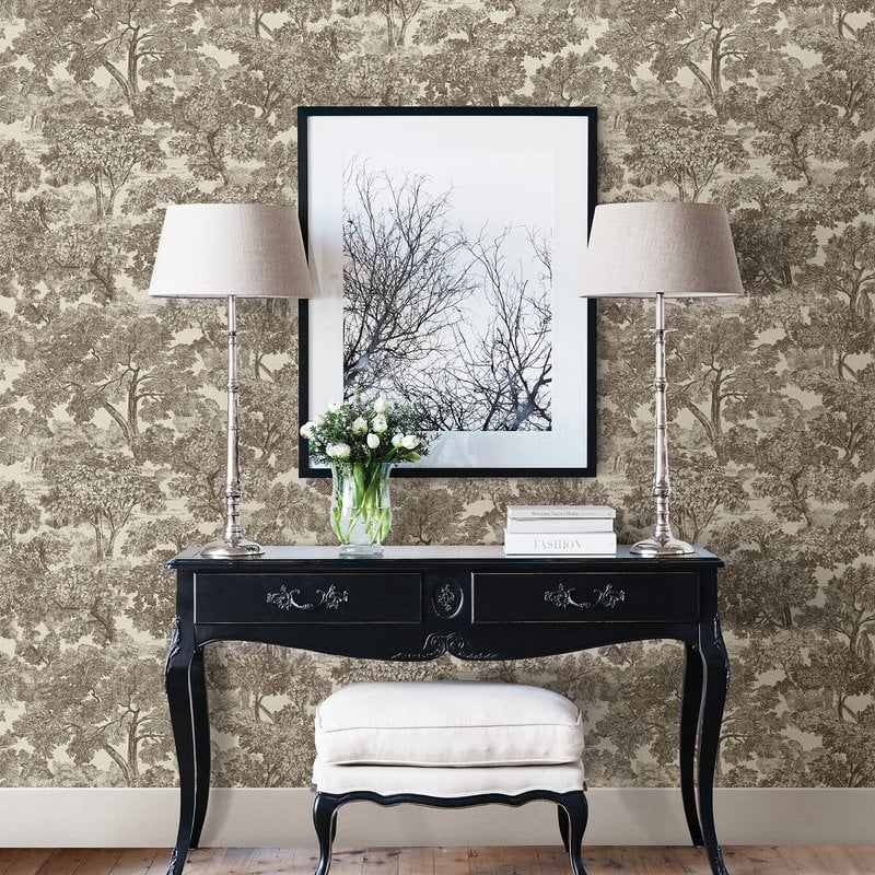 Sage Hill Blyth Toile 33' x 20.5" Wallpaper Roll - Image 0