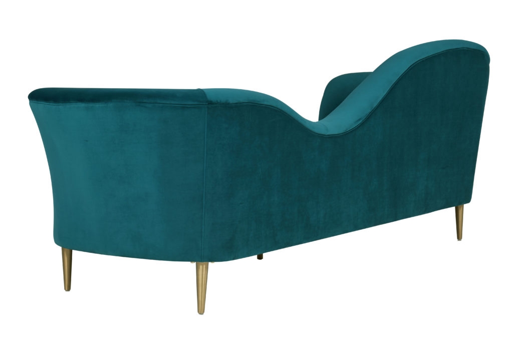 Plato Aqua Velvet Sofa - Image 2