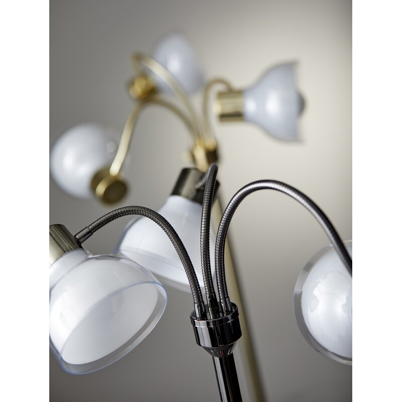 Campanella 3-Arm 69" Tree Floor Lamp in Black NIckel - Image 1