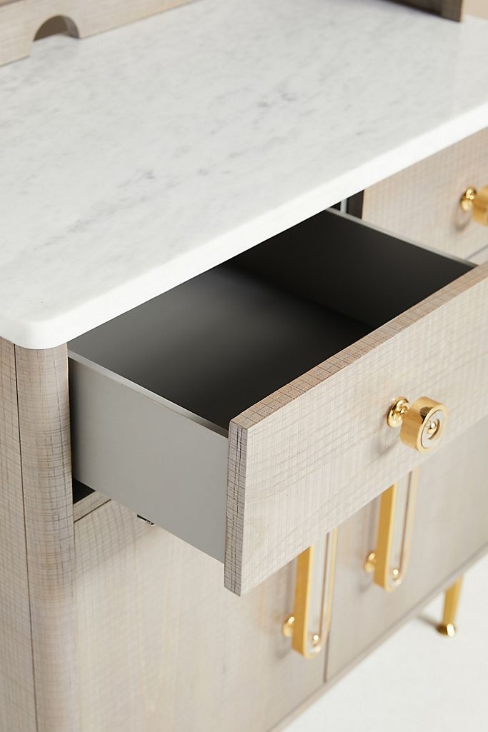 Odetta Storage Cabinet By Tracey Boyd in Grey - Image 1