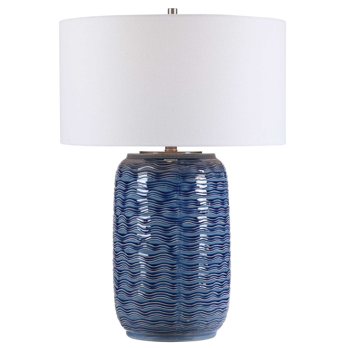 Sedna Table Lamp, Blue, 27" - Image 0