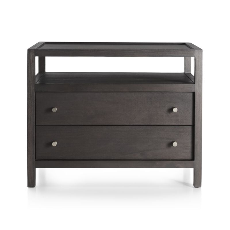 Keane Solid Wood Nightstand with Power Outlet - Image 4