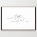 Hand Heart Framed Art Print - Image 0