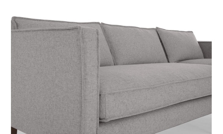 Serena Right-Facing Sectional - Taylor Felt Grey Fabric/Coffee Bean Legs - Image 5