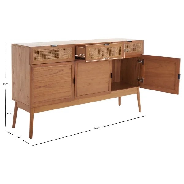 Suri 3 Drawer 3 Door Side Board - Image 1