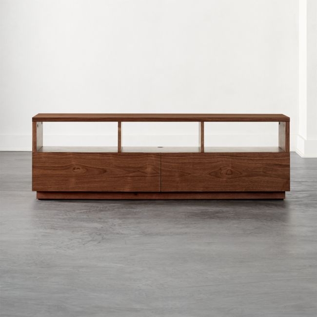 (DISCONTINUED) Chill Walnut Wood Media Console - Image 4