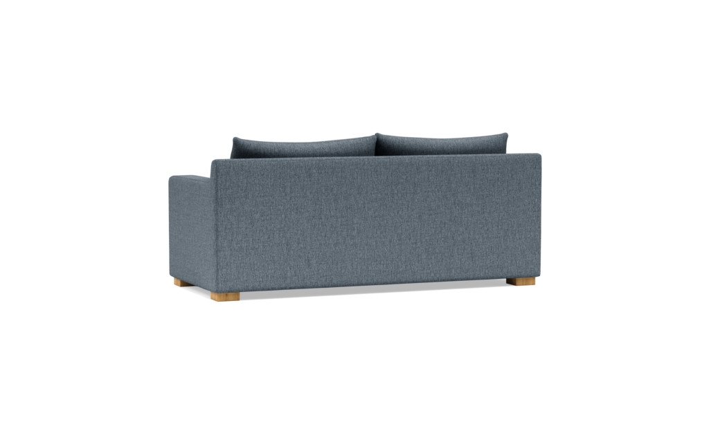 Custom Sloan Sleeper Sofa in Cross Weave Rain (Kid & Pet Friendly) with Natural Oak Block Legs - Image 3