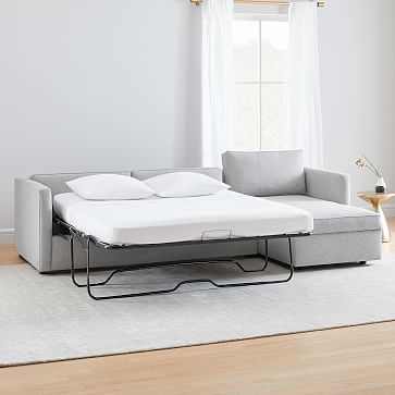 Harris Sectional Set 04: Left Arm Storage Chaise and Right Arm Sleeper Sofa - Image 1
