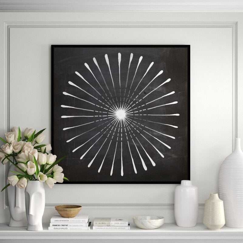 JBass Grand Gallery Collection 'Circular Flash' Framed Print on Canvas - Image 0