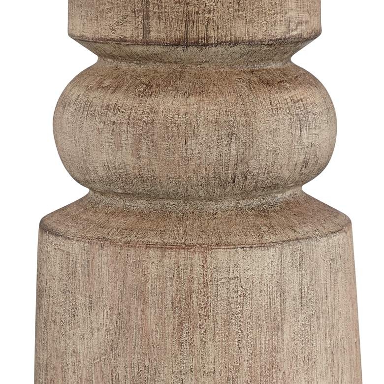 Totem Natural Faux Wood Table Lamp - 27"H - Image 3