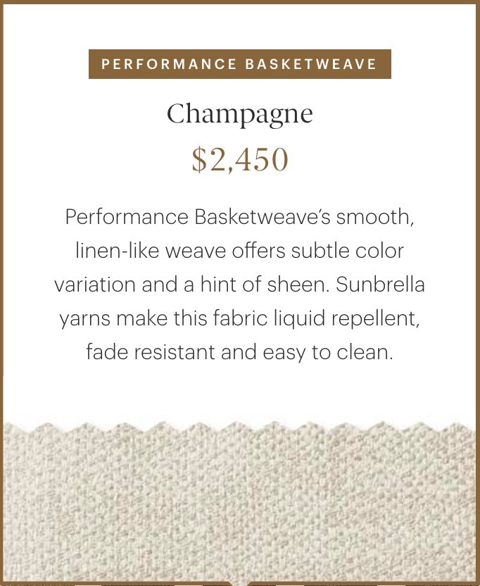 The Warren - Performance Basketweave Champagne Sofa - Image 1