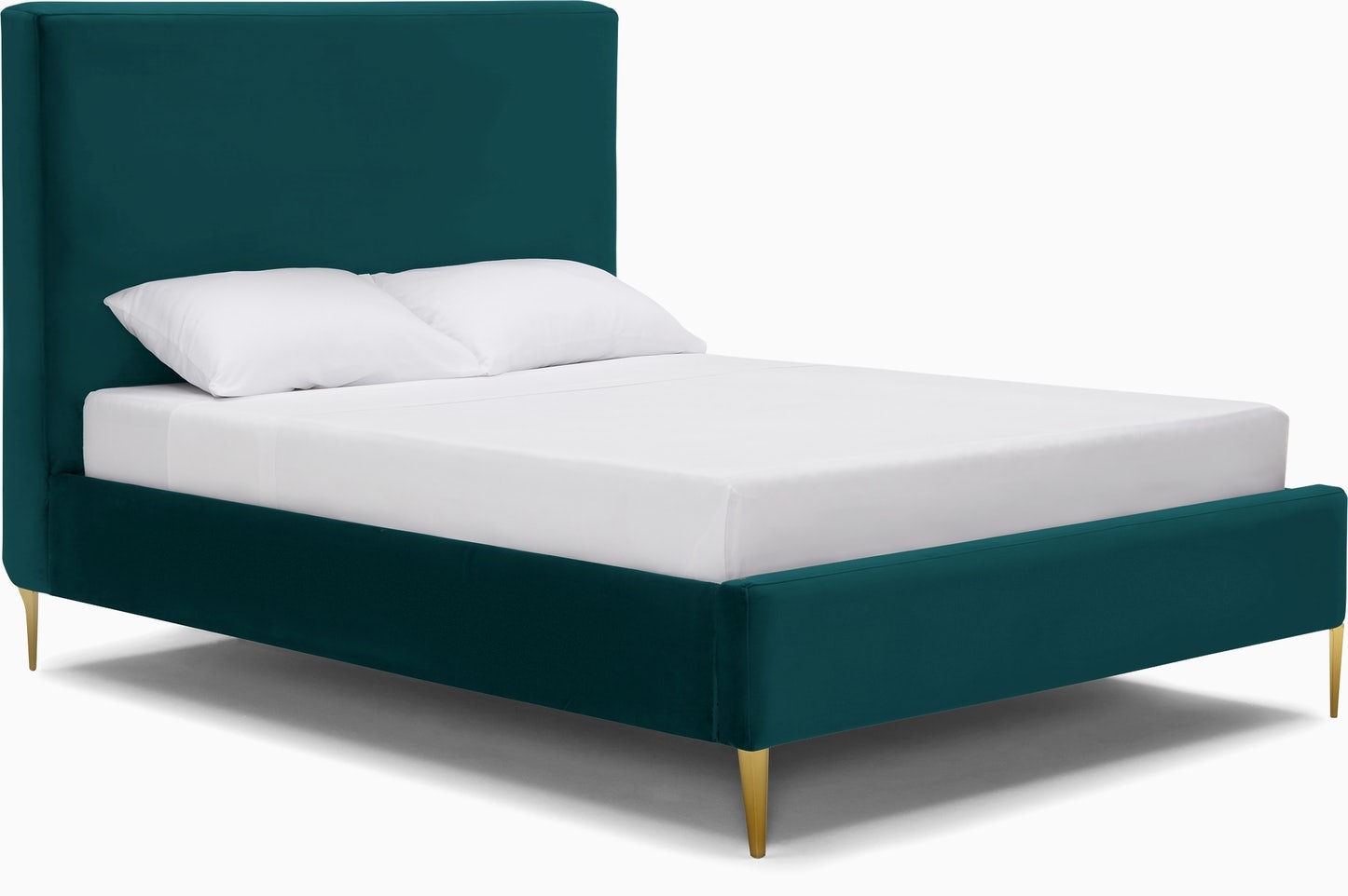 Oliff Mid Century Modern Bed - Royale Peacock  - Queen - Image 0