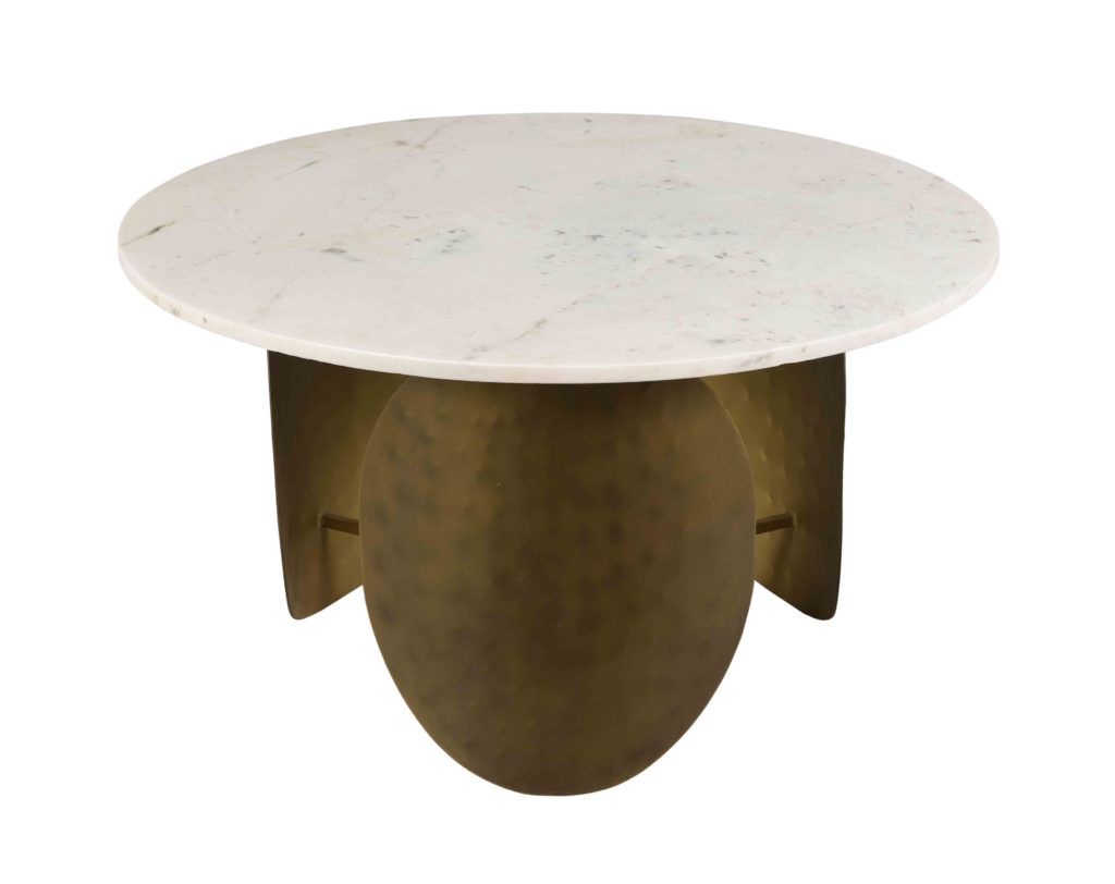 Elise White Marble Cocktail Table - Image 1