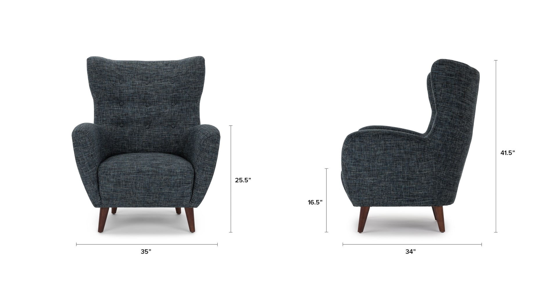 Blue Accent Chair - Image 6