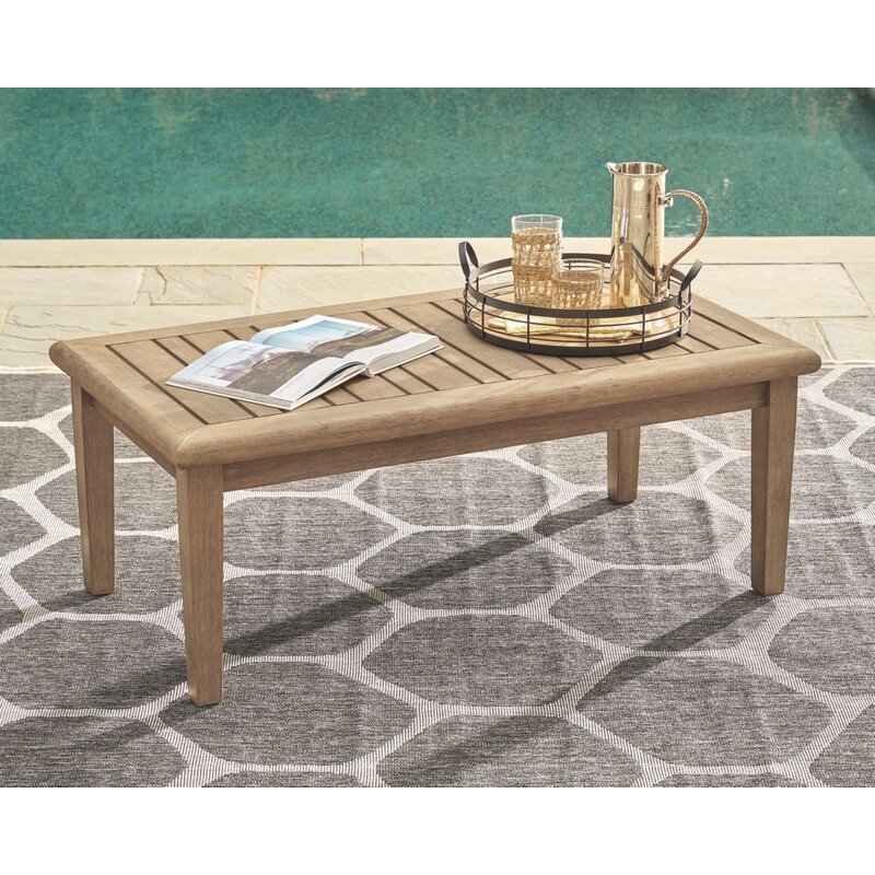 Gundrath Wooden Coffee Table - Image 1