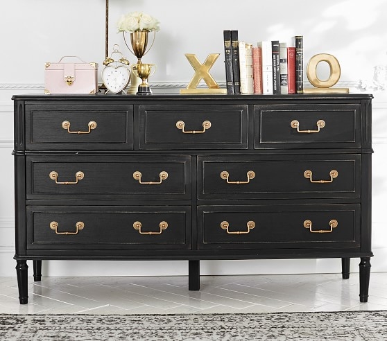 Rosalie Extra-Wide Dresser, Weathered Black - Image 4