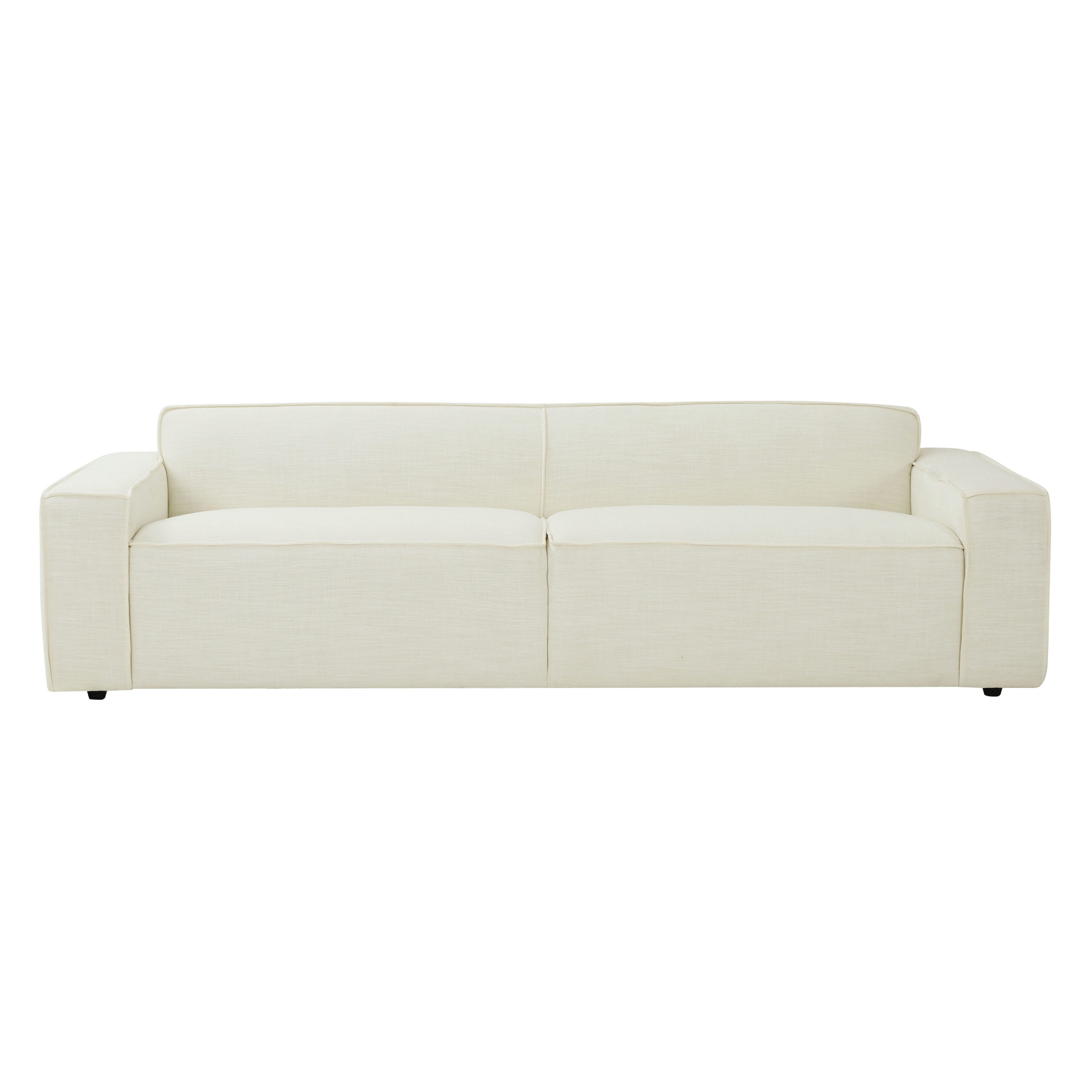 Olafur Cream Linen Sofa - Image 1