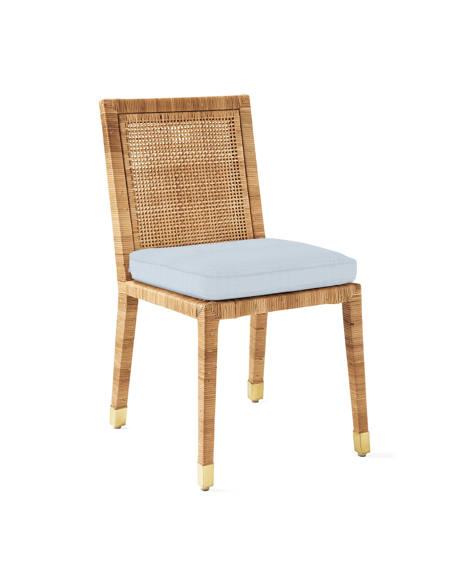 Balboa Side Chair - Cushion in "Perennials® Basketweave - Coastal Blue - Image 0