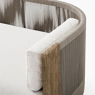 Porto Collection Driftwood + Warm Cement Cord Sofa - Image 3