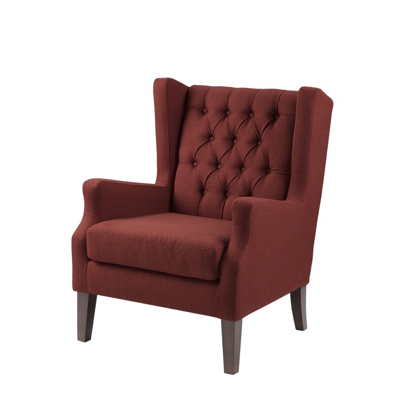 Allis 30.36'' Wide Tufted Wingback Chair - Image 0