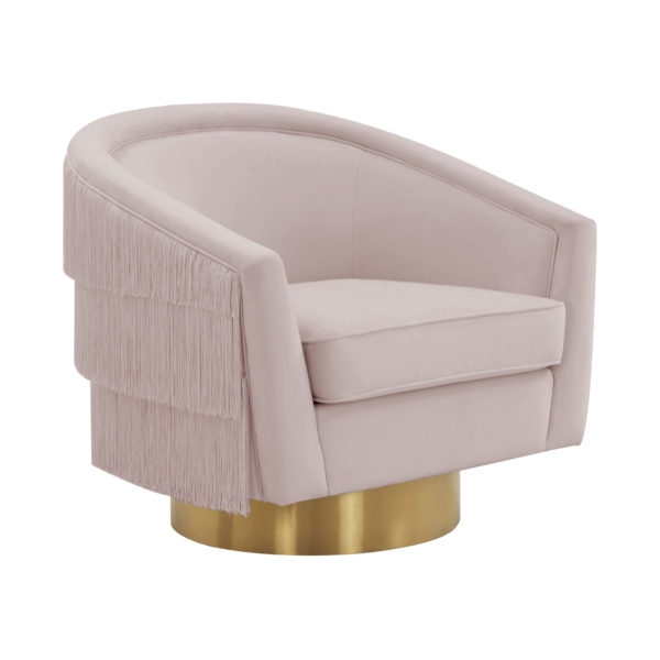 Flapper Velvet Swivel Chair - Image 0