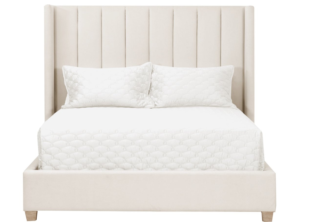 Chandler Bed, Cream, Queen - Image 0