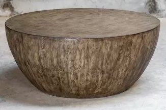 Aron Round Wood Coffee Table - Image 1