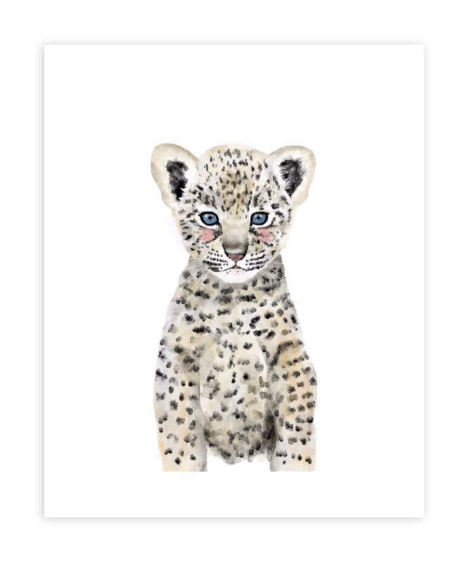 Baby Animal Leopard, 16"x20", Unframed Print - Image 0