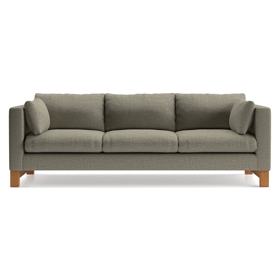 Pacific 3-Seat Track Arm Grande Sofa with Wood Legs - Image 0