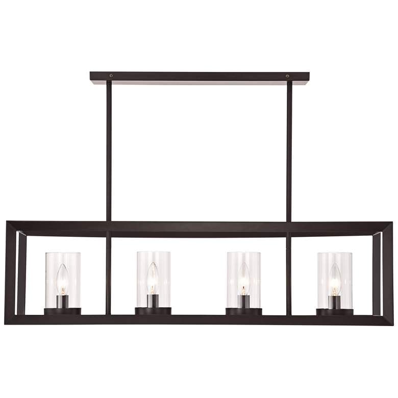 Franklin Iron Cove Point 34 1/2" Linear Kitchen Island Chandelier - Image 0