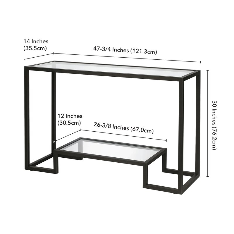 Imel Console Table, Black - Image 5