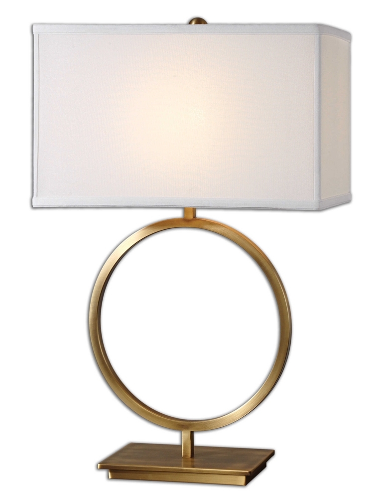 Duara Table Lamp, Brushed Brass - Image 0