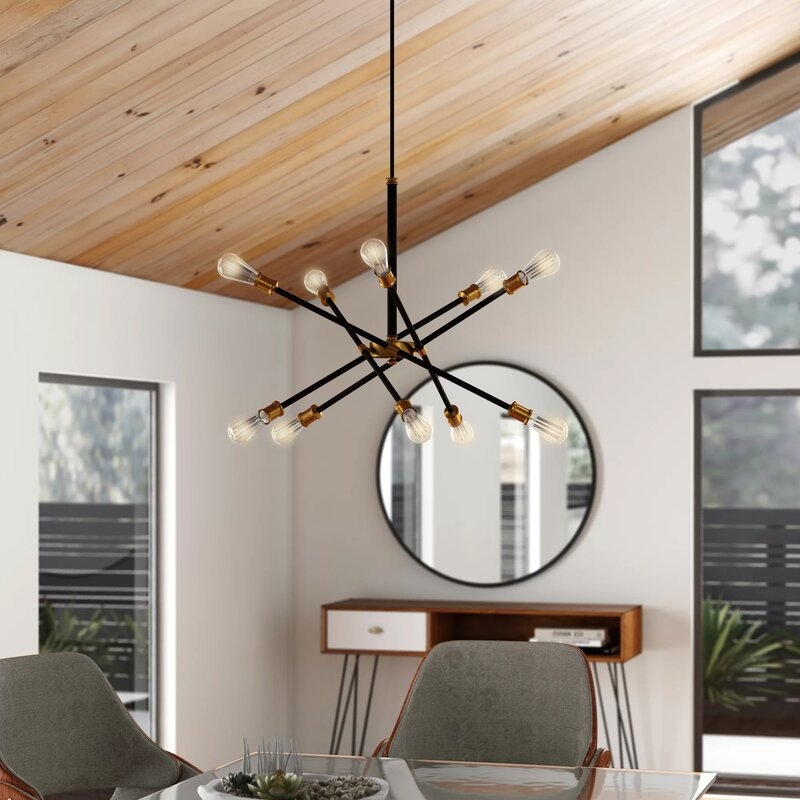 Waycross 10 - Light Unique Modern Linear Chandelier - Image 1