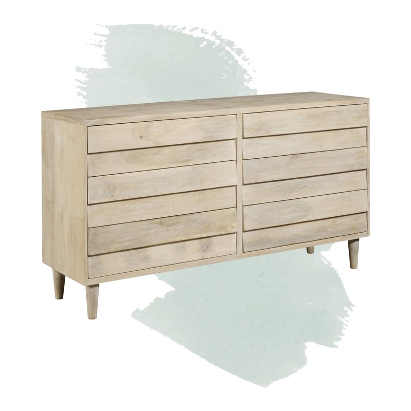 Naomi Reclaimed Look 6 Drawer Double Dresser - Image 0