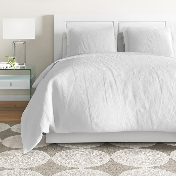 Bernadette Reversible Linen 3 Piece Duvet Cover Set - Image 0