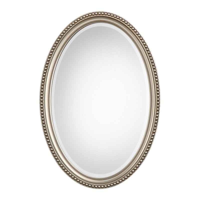 Oval Metallic Accent Mirror - Image 0